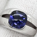 ティファニー Tiffany & Co アイオライト パープル×ホワイトゴールド K18WG アイオライト リング 指輪 T＆Co. Au750 18K 18金 K18WG 青 紫 10号