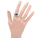ティファニー Tiffany & Co アイオライト パープル×ホワイトゴールド K18WG アイオライト リング 指輪 T＆Co. Au750 18K 18金 K18WG 青 紫 10号