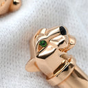 カルティエ Cartier パンテール ドゥ カルティエ N6711617 ピンクゴールド K18PG オニキス ツァボライト #17 ブレスレット バングル 18K 750PG オニキス ツァボライト