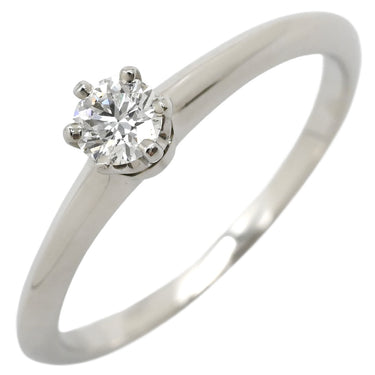 ティファニー Tiffany & Co ソリティア ダイヤリング プラチナシルバー Pt950 ダイヤモンド リング 指輪 T＆Co. 一粒 1P 立爪 0.19ct 12.5号