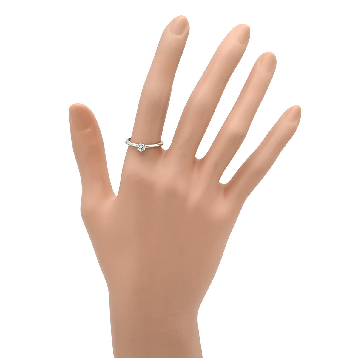 Tiffany 1Pダイヤ シルバーリング 9.5号 ティファニー Tiffany & Co ソリティア ダイヤリング プラチナシルバー