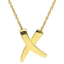 ティファニー Tiffany & Co Xペンダント キス イエローゴールド K18YG ネックレス T＆Co. 18K 750 YG パロマピカソ