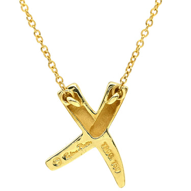 ティファニー Tiffany & Co Xペンダント キス イエローゴールド K18YG ネックレス T＆Co. 18K 750 YG パロマピカソ