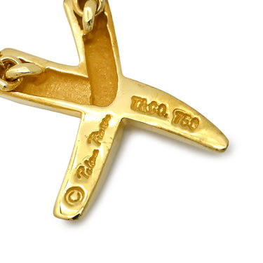ティファニー Tiffany & Co Xペンダント キス イエローゴールド K18YG ネックレス T＆Co. 18K 750 YG パロマピカソ