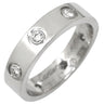 カルティエ Cartier LOVE ミニラブリング フルダイヤ B4050600 ホワイトゴールド K18WG ダイヤモンド #47(JP7) リング 指輪 スモールモデル 750 18K WG 8石 8P 7号