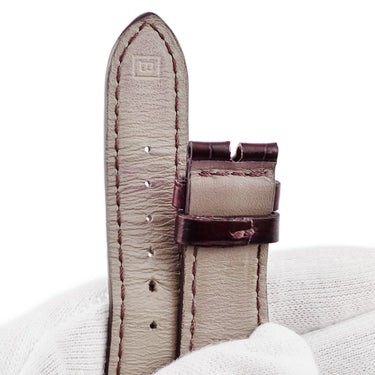 パテックフィリップ PATEK PHILIPPE 純正 ワインレッド クロコダイル 腕時計パーツ 替え クロコダイル バンド ベルト ストラップ 21ｍｍ ワインレッド