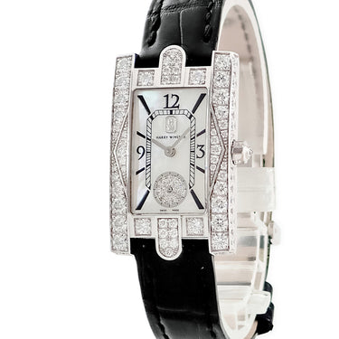 腕時計 ハリーウィンストン Harry Winston アヴェニュー クラシック オーロラ AVEQHM21WW231 クオーツ レディース K18WG無垢 純正ダイヤ