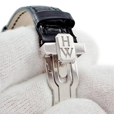 腕時計 ハリーウィンストン Harry Winston アヴェニュー クラシック オーロラ AVEQHM21WW231 クオーツ レディース K18WG無垢 純正ダイヤ