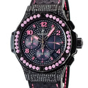 腕時計 ウブロ HUBLOT ビッグバン ブラックフローピンク 341.SV.9090.PR.0933 自動巻き メンズ 純正ダイヤ&サファイア 限定