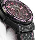 腕時計 ウブロ HUBLOT ビッグバン ブラックフローピンク 341.SV.9090.PR.0933 自動巻き メンズ 純正ダイヤ&サファイア 限定