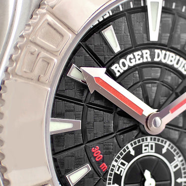 腕時計 ロジェデュブイ ROGER DUBUIS イージーダイバー SE40 14 9/0 K9.53R 自動巻き メンズ OH済 K18WG×SS×カーボン スモールセコンド