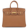 エルメス HERMES バーキン 25 ゴールド トゴ ハンドバッグ ゴールド金具 新品 未使用 茶 2026年製
