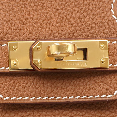 エルメス HERMES バーキン 25 ゴールド トゴ ハンドバッグ ゴールド金具 新品 未使用 茶 2026年製