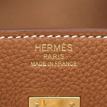 エルメス HERMES バーキン 25 ゴールド トゴ ハンドバッグ ゴールド金具 新品 未使用 茶 2026年製