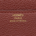 エルメス HERMES コンスタンス トゥーゴー ルージュアッシュ エバーカラー 長財布 ゴールド金具 赤茶