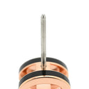 エルメス Hermes ポップアッシュ Hピアス ミニ ブラック×ローズゴールド GP エナメル ピアス ピンクゴールド 黒 Hモチーフ 新品 未使用
