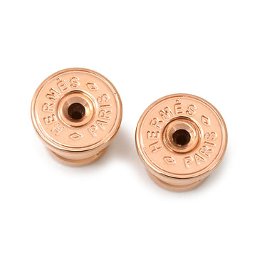 エルメス Herms ポップアッシュ Hピアス ミニ ホワイト×ローズゴールド GP エナメル ピアス ピンクゴールド 白 H型 新品 未使用