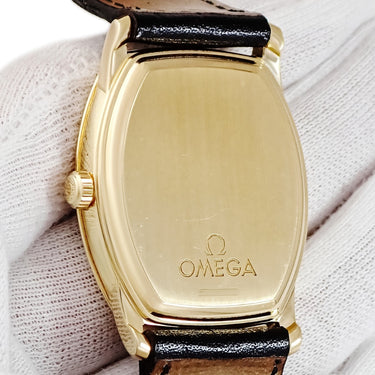 腕時計 オメガ OMEGA デ ヴィル プレステージ ジャンピングアワー 4653.31 自動巻き メンズ K18YG無垢 デビル トノウ トノー