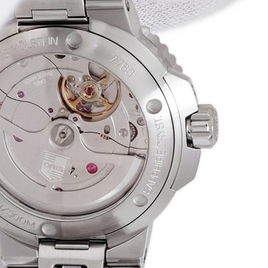 腕時計 オリス ORIS アクイスデイト キャリバー400 01 400 7763 4135-07 8 24 自動巻き メンズ ブルー 逆回転防止ベゼル