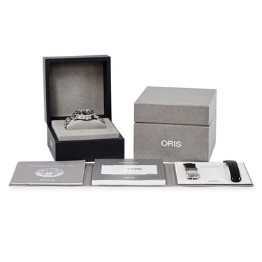 腕時計 オリス ORIS アクイスデイト キャリバー400 01 400 7763 4135-07 8 24 自動巻き メンズ ブルー 逆回転防止ベゼル