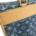 ルイヴィトン LOUIS VUITTON フラットショッパー M95018 モノグラムデニム モノグラムデニム トートバッグ ゴールド金具 青 ネームタグ欠品