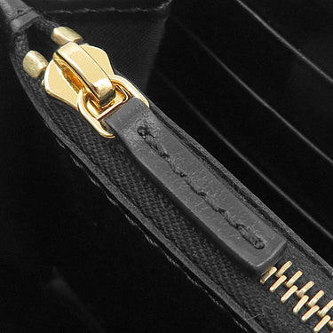 フェンディ FENDI FFダイヤモンド コンチネンタルウォレット 8M0251 ブラック レザー 長財布 ゴールド金具 黒 フラップ式 小銭入れ