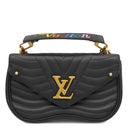 ルイヴィトン LOUIS VUITTON ニューウェーブ チェーンバッグ PM M51683 ブラック カーフ 2WAYバッグ ゴールド金具 黒 ショルダー ハンドバッグ