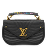 ルイヴィトン LOUIS VUITTON ニューウェーブ チェーンバッグ PM M51683 ブラック カーフ 2WAYバッグ ゴールド金具 黒 ショルダー ハンドバッグ