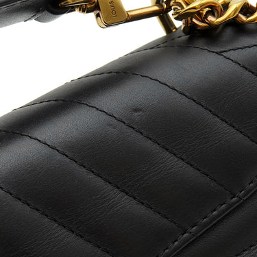 ルイヴィトン LOUIS VUITTON ニューウェーブ チェーンバッグ PM M51683 ブラック カーフ 2WAYバッグ ゴールド金具 黒 ショルダー ハンドバッグ
