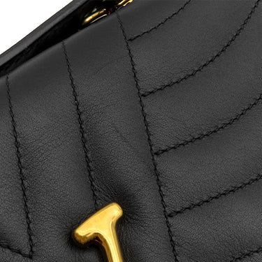 ルイヴィトン LOUIS VUITTON ニューウェーブ チェーンバッグ PM M51683 ブラック カーフ 2WAYバッグ ゴールド金具 黒 ショルダー ハンドバッグ