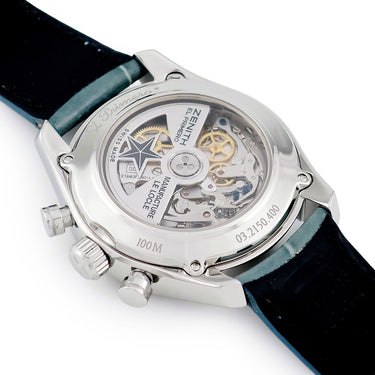 腕時計 ゼニス ZENITH エル プリメロ 36000VPH 03.2150.400/51.C705 自動巻き メンズ ブルー クロノグラフ デイト スモールセコンド