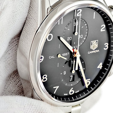 腕時計 タグホイヤー TAG Heuer カレラ キャリバー1887 クロノグラフ CAR2014.BA0799 自動巻き メンズ 黒 デイト スモールセコンド