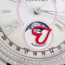 腕時計 ブランパン BLANCPAIN セントバレンタイン 2008 3363-4544-55B 自動巻き レディース 純正ダイヤ シェル ムーンフェイズ 限定
