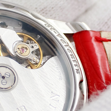 腕時計 ブランパン BLANCPAIN セントバレンタイン 2008 3363-4544-55B 自動巻き レディース 純正ダイヤ シェル ムーンフェイズ 限定