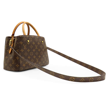 ルイヴィトン LOUIS VUITTON モンテーニュ BB M41055 モノグラム モノグラムキャンバス 2WAYバッグ ゴールド金具 茶 ショルダー ハンドバッグ