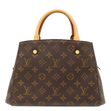 ルイヴィトン Louis Vuitton モンテーニュBB M41055 モノグラム モノグラムキャンバス 2WAYバッグ ゴールド金具 茶 ショルダー ハンドバッグ