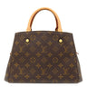 ルイヴィトン LOUIS VUITTON モンテーニュBB M41055 モノグラム モノグラムキャンバス 2WAYバッグ ゴールド金具 茶 ショルダー ハンドバッグ