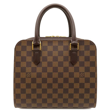 ルイヴィトン LOUIS VUITTON トリアナ N51155 ダミエエベヌ ダミエキャンバス ハンドバッグ ゴールド金具 茶