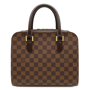 ルイヴィトン LOUIS VUITTON トリアナ N51155 ダミエエベヌ ダミエキャンバス ハンドバッグ ゴールド金具 茶