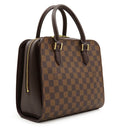 ルイヴィトン LOUIS VUITTON トリアナ N51155 ダミエエベヌ ダミエキャンバス ハンドバッグ ゴールド金具 茶