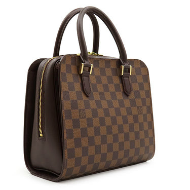 ルイヴィトン LOUIS VUITTON トリアナ N51155 ダミエエベヌ ダミエキャンバス ハンドバッグ ゴールド金具 茶