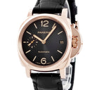 腕時計 パネライ PANERAI ルミノール ドゥエ PAM01029 V番 自動巻き レディース V番 K18RG無垢 ブラック デイト スモールセコンド