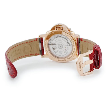 腕時計 パネライ PANERAI ルミノール ピッコロ ドゥエ ゴールドテック マドレペルラ PAM01280 X番 自動巻き レディース X番 K18 シェル