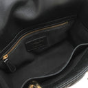 クリスチャン・ディオール Christian Dior レディディオール ブラック レザー 2WAYバッグ ゴールド金具 黒 ショルダー ハンドバッグ 星座