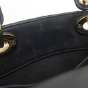 クリスチャン・ディオール Christian Dior レディディオール ブラック レザー 2WAYバッグ ゴールド金具 黒 ショルダー ハンドバッグ 星座