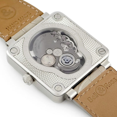 腕時計 ベル&ロス BELL&ROSS BR01 ラフィング スカル BR01-SKULL-SK-ST 手巻き メンズ ガイコツ 骸骨 スケルトン スクエア 限定