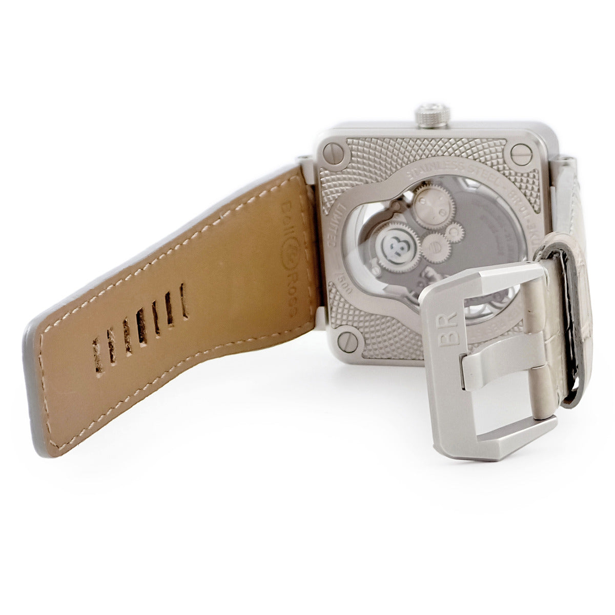 ベル&ロス BELL&ROSS BR01 ラフィング スカル BR01-SKULL-SK-ST 手巻き