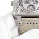 腕時計 ベル&ロス BELL&ROSS BR01 ラフィング スカル BR01-SKULL-SK-ST 手巻き メンズ ガイコツ 骸骨 スケルトン スクエア 限定
