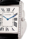 腕時計 カルティエ Cartier タンク ルイ カルティエ XL WT200006 手巻き メンズ K18WG無垢 純正ダイヤ スクエア ローマン 薄型