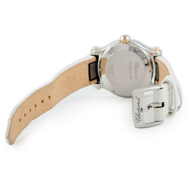 腕時計 ショパール CHOPARD ハッピースポーツ 278590-6001 クオーツ レディース K18RG×SS コンビ 純正ダイヤ&ピンクサファイア